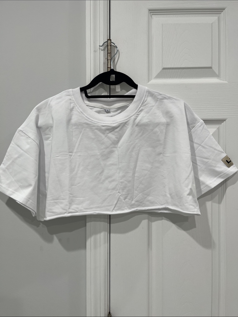 Women’s White Cropped Tee